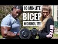 10 MINUTE BICEP WORKOUT FOR A MASSIVE PUMP