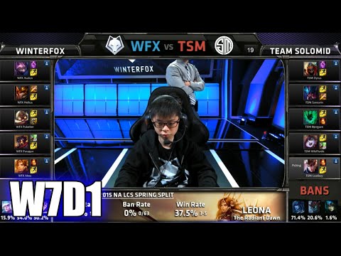 Winterfox vs TSM (team Solomid) | S5 NA LCS Spring 2015 Week 7 Day 1 | WFX vs TSM W7D1G3 VOD 60FPS