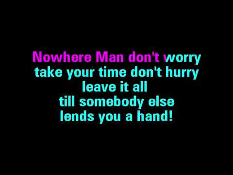 Nowhere Man Karaoke The Beatles - You Sing The Hits
