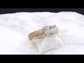 video - Trigold Mokume Double Wave Engagement Ring