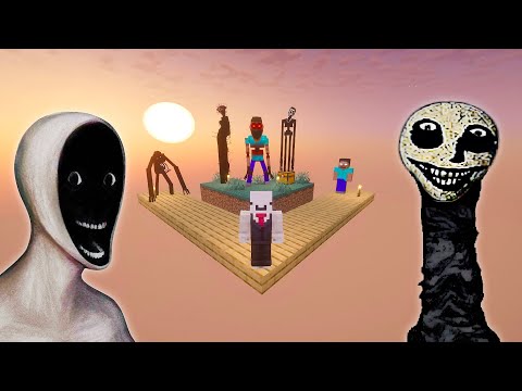 Surviving Every Horror Mod On Minecraft Skyblock