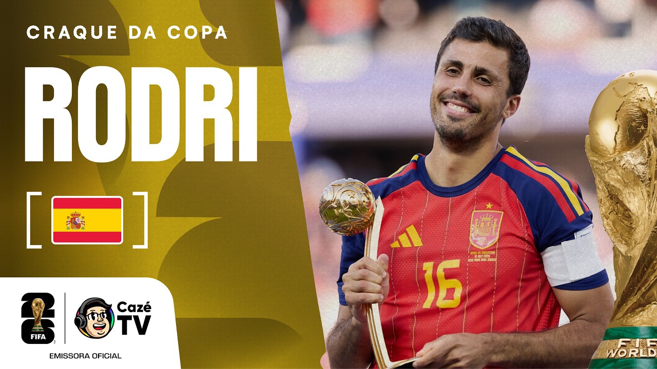 O MAESTRO DA BICAMPEÃ! TODOS OS LANCES DE RODRI NA COPA DO MUNDO FIFA™ 2026