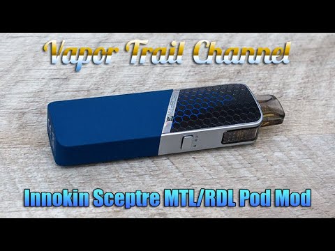 Part of a video titled Sceptre MTL/RDL Pod Mod By Innokin - Upgrade Your Caliburn Or Other ...