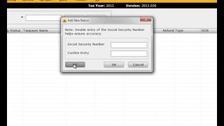 Starting a Tax Return in CrossLink 1040 Professional Tax Software