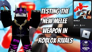 Testing The  NEW MELEE WEAPON BATTLE AXE In Roblox Rivals! (The results were amazing)