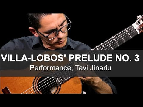 EliteGuitarist.com - Prelude No. 3 by Villa Lobos - Performance, Tavi Jinariu