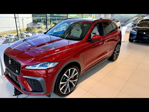 2024 Jaguar F-Pace P550 SVR 575 Edition in Firenze Red | Interior and Exterior Review [4K] HDR
