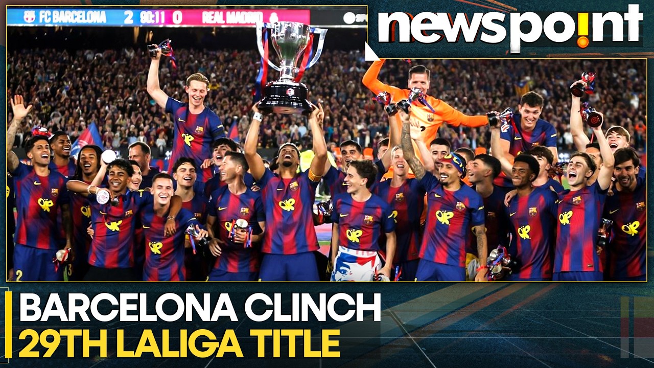 Barcelona Clinch 29th LaLiga Title With 2-0 Win Over Real Madrid | WION News