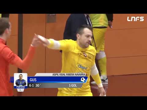 Gol Gus (6-1) Aspil Vidal Ribera Navarra - Fútbol Emotion Zaragoza. J15, 1Div. LNFS