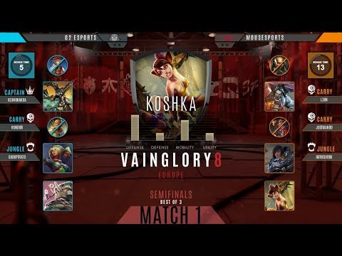 G2 Esports vs Mousesports Game 1 Semifinal | Vainglory 8 EU Autumn 2017 Split 2 Week 1