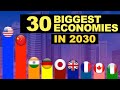 Top 30 Biggest Economies In The World 2030 Powerful Economies 2030 Economies 2030 Facts Nerd