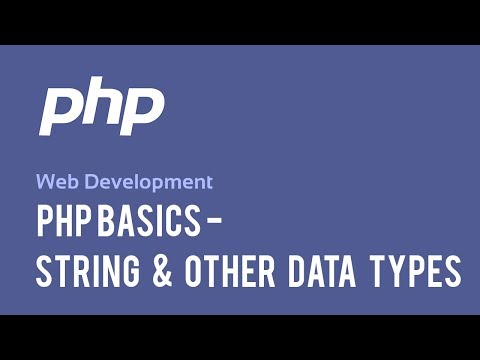 Web Development Php Basics String Other Data Types