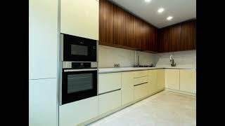 Современная угловая бежевая кухня Проект 1 фото 1