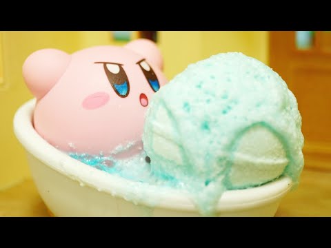 kirby surprise toy! 「kirby's BATH BALL3」星のカービィストップモーションアニメ 「バスボール3」