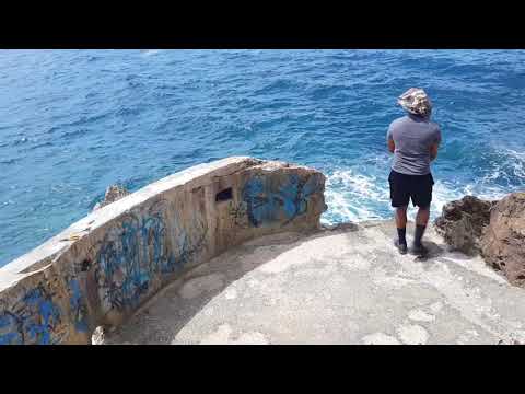 Cliff side fishing in Guam Oka Point | Mariana Trench | Tropical Fish