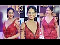 Listen How Ayesha Singh Beautifully Described Her Look Red Body Cutting Gown Red Lipstick Smokey Eye