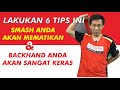 Akhir Dari Gerakan Lengan Setelah Badminton Game Backhand Adalah