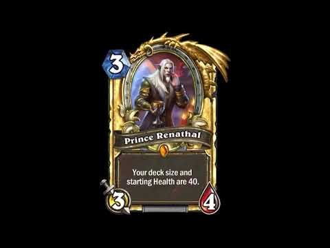 The time Has Come, to dethrone our former master -  Prince Renathal - Hearthstone
