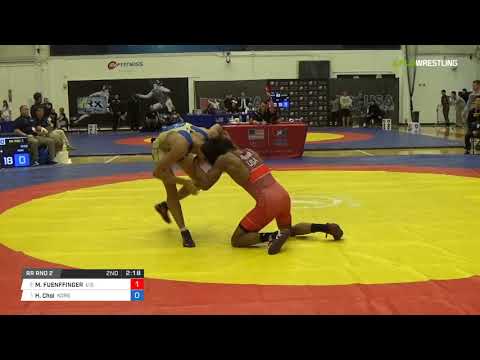 Greco-Roman 60 RR Rnd 2 - Mike FUENFFINGER (U.S.) vs. Hyun Woong Choi (Kore)