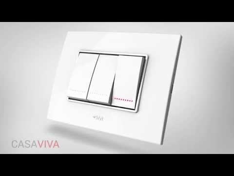 6a gm four five modular switches with casaviva switch plates...