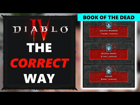 The RIGHT Way to Use Book of the Dead | Diablo 4 Necromancer Guide | Sacrifice Summons