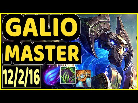 BDD (GALIO) - 12/2/16 KDA MID GAMEPLAY - KR Ranked MASTER