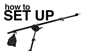 Boom Arm Light Stand Softox Set Up Guide how to as
