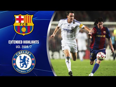 Chelsea vs Barcelona |  Extended Highlights UCL 2006/7 |