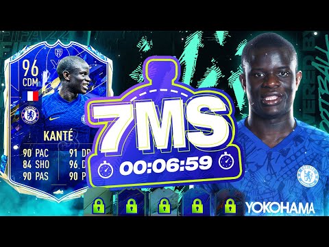 FIFA 22 - 4M+ COINS EXTINCT 96 TOTY N'GOLO KANTE 7 MINUTE SQUAD BUILDER - ULTIMATE TEAM