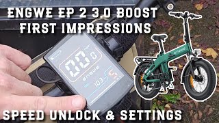 Engwe EP 2 3.0 Boost - Initial Impressions after 100 miles - Unlock Guide & Settings