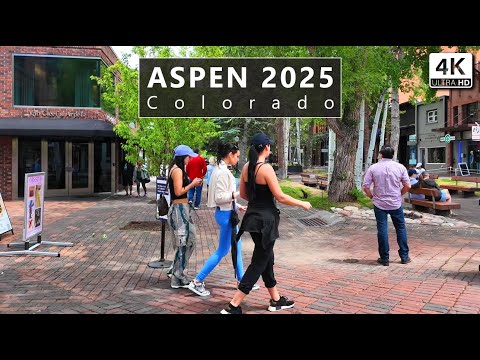 MILLIONAIRE Town - ASPEN Colorado 2025  - Famous Ski Town - 4K UHD