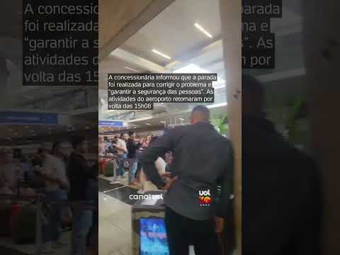 Buraco na pista fecha Aeroporto de Confins para pousos e decolagens; cerca de 80 voos foram cancelad