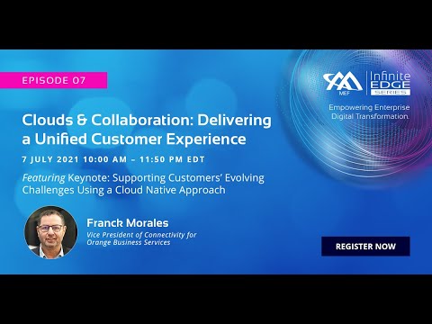Franck Morales's keynote at the MEF Infinite Edge