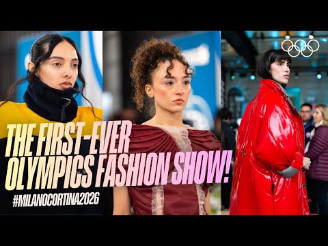 The first-ever #OlympicsFashionShow! Milan's next generation of designers and models!