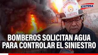 🔴🔵 Incendio de gran magnitud en Puente Piedra: Bomberos solicitan agua para controlar el siniestro