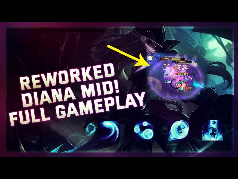 NEW DIANA IS BROKEN! - PBE REWORKED DIANA MID!