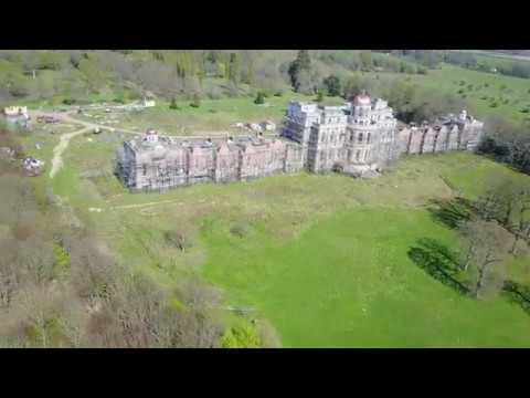 Hamilton Palace (Nicholas Van Hoogstraten's part built mansion) - DJI Mavic