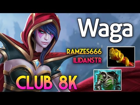 Waga Templar Assassin Try Hard Mode VS Club 8k Dota2 Gameplay