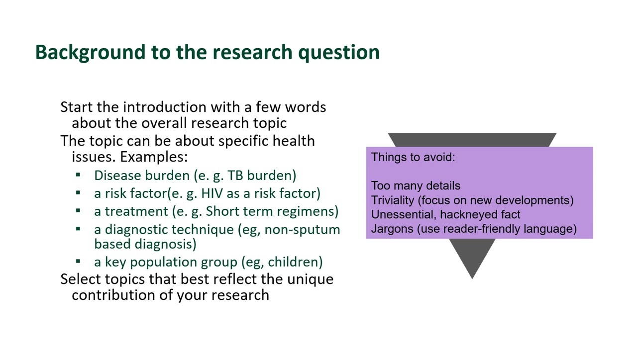 How to write the Introduction
