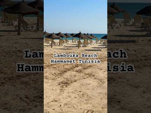 Lambouka Beach #shorts #hammamet #tunisia #travel #viralvideo #viralshorts #foryou #entertainment