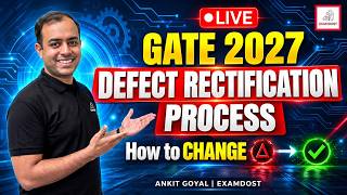 GATE 2027: Defect Rectification Process LIVE | How to Change Status to Accepted | Ankit Goyal