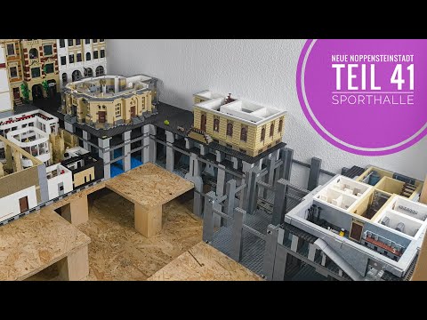 Neue Noppensteinstadt - Teil 41 Sporthalle // BlueBrixx Lego