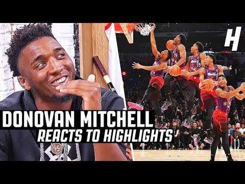 Donovan Mitchell Reacts to Donovan Mitchell Highlights | The Reel