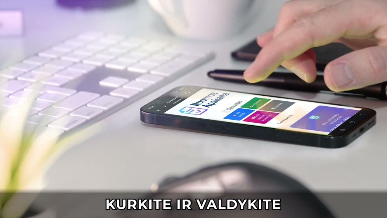 Nuomos Apskaita video pristatymas - desktop versija