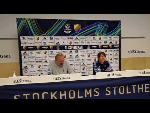 Presskonferens efter Djurgårdens IF – HIF