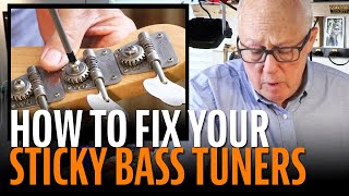 Fixing sticky bass tuners