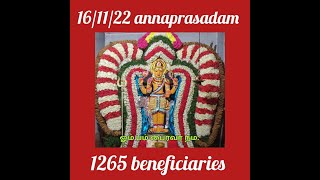 16-Nov-2022 – Annadhanam