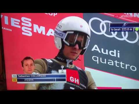 Sebastian Colloredo jumps in Planica