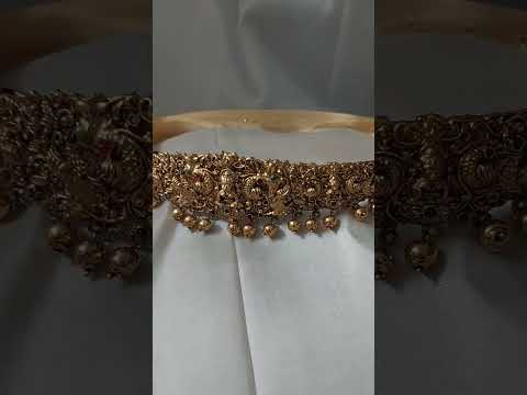 Golden vaddanam gold imitation jewelry