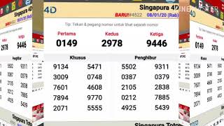 KELUARAN TOGEL SGP TERBARU HARI INI 08/01/2020 (RABU)